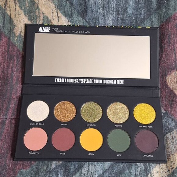 💛 UOMA Beauty – Black Magic “Allure” Eyeshadow Palette (Lightly Swatched) - Picture 1 of 5